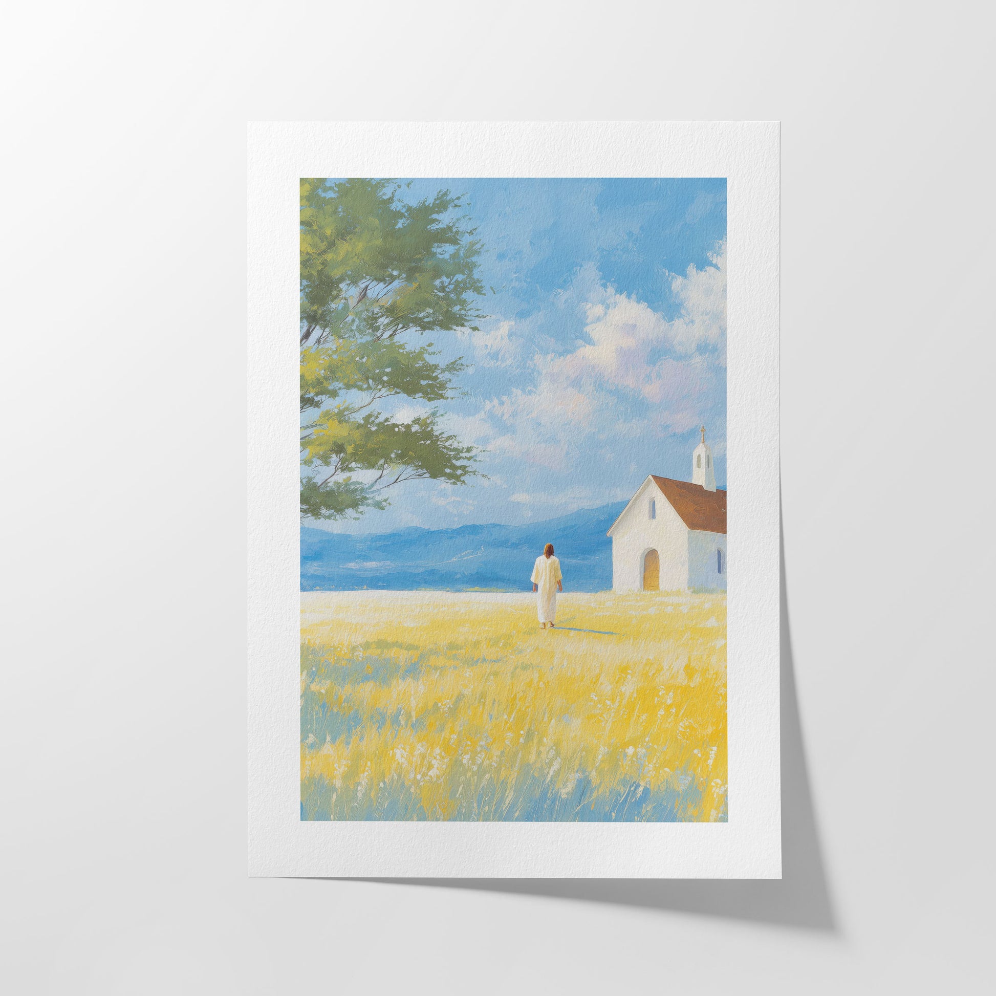 "The House of Light" Christian Wall Art Print| The Saintly