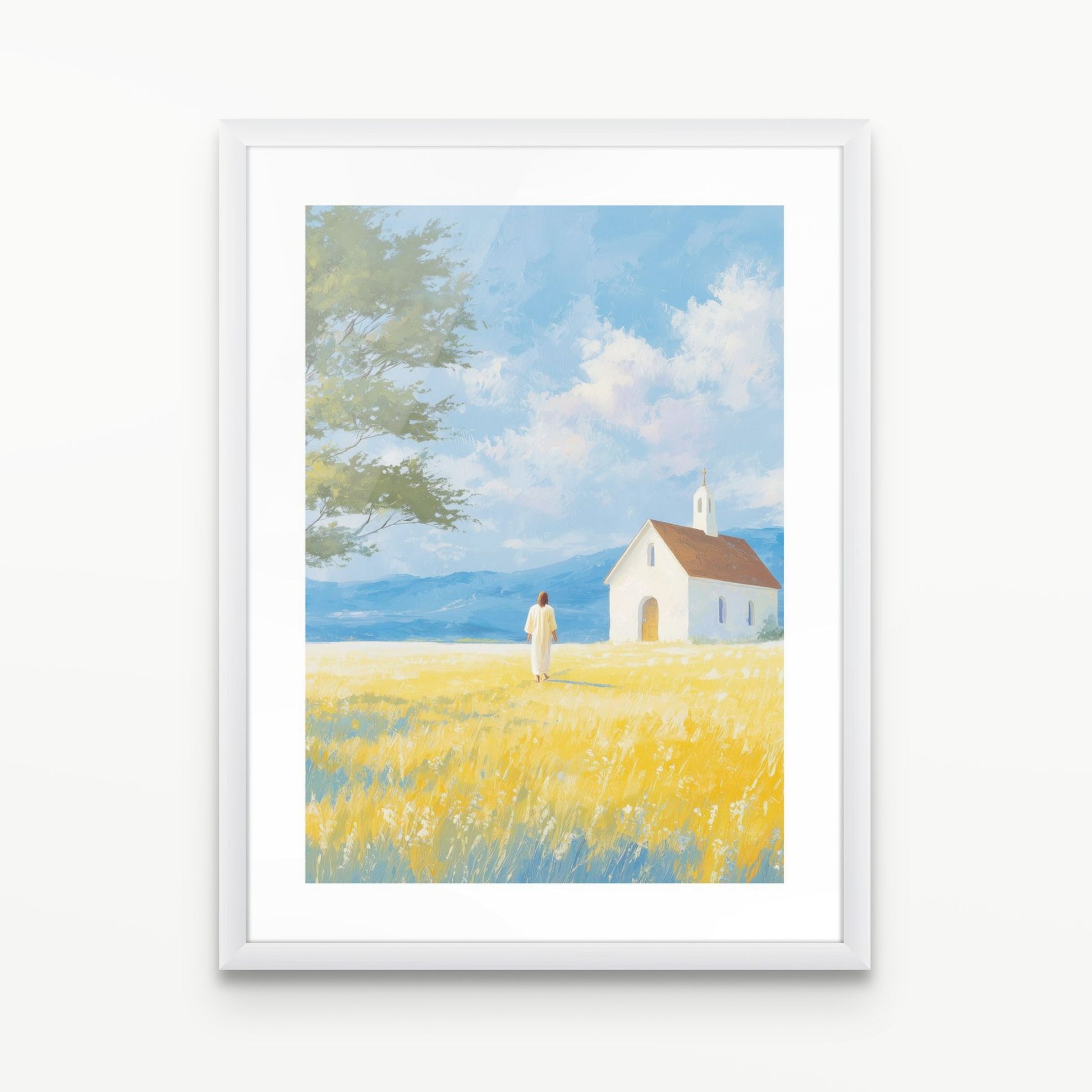 "The House of Light" Christian Wall Art Print| The Saintly