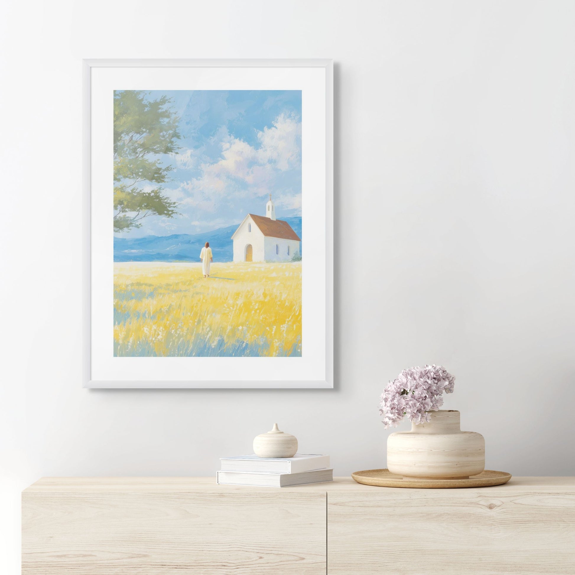 "The House of Light" Christian Wall Art Print| The Saintly