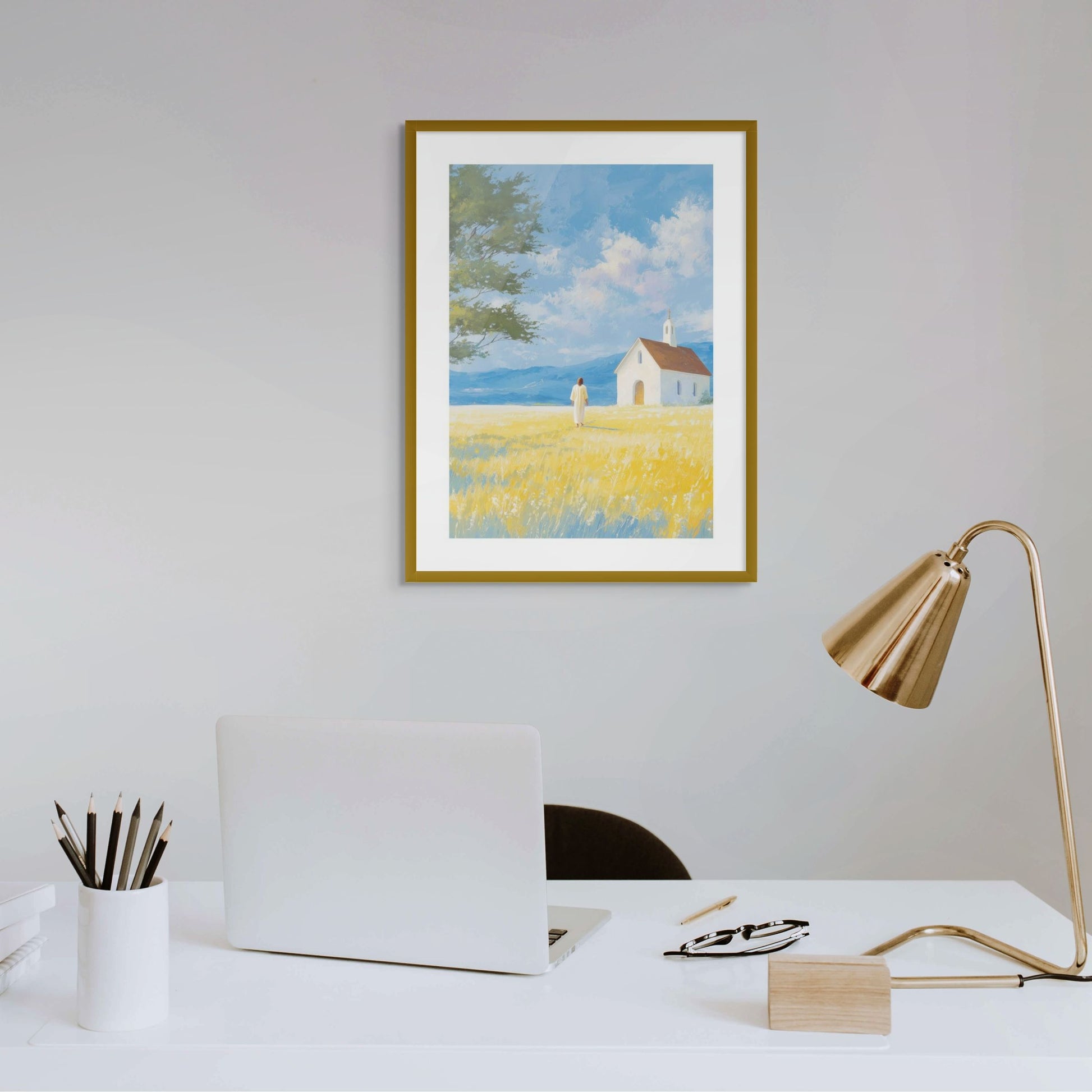 "The House of Light" Christian Wall Art Print| The Saintly