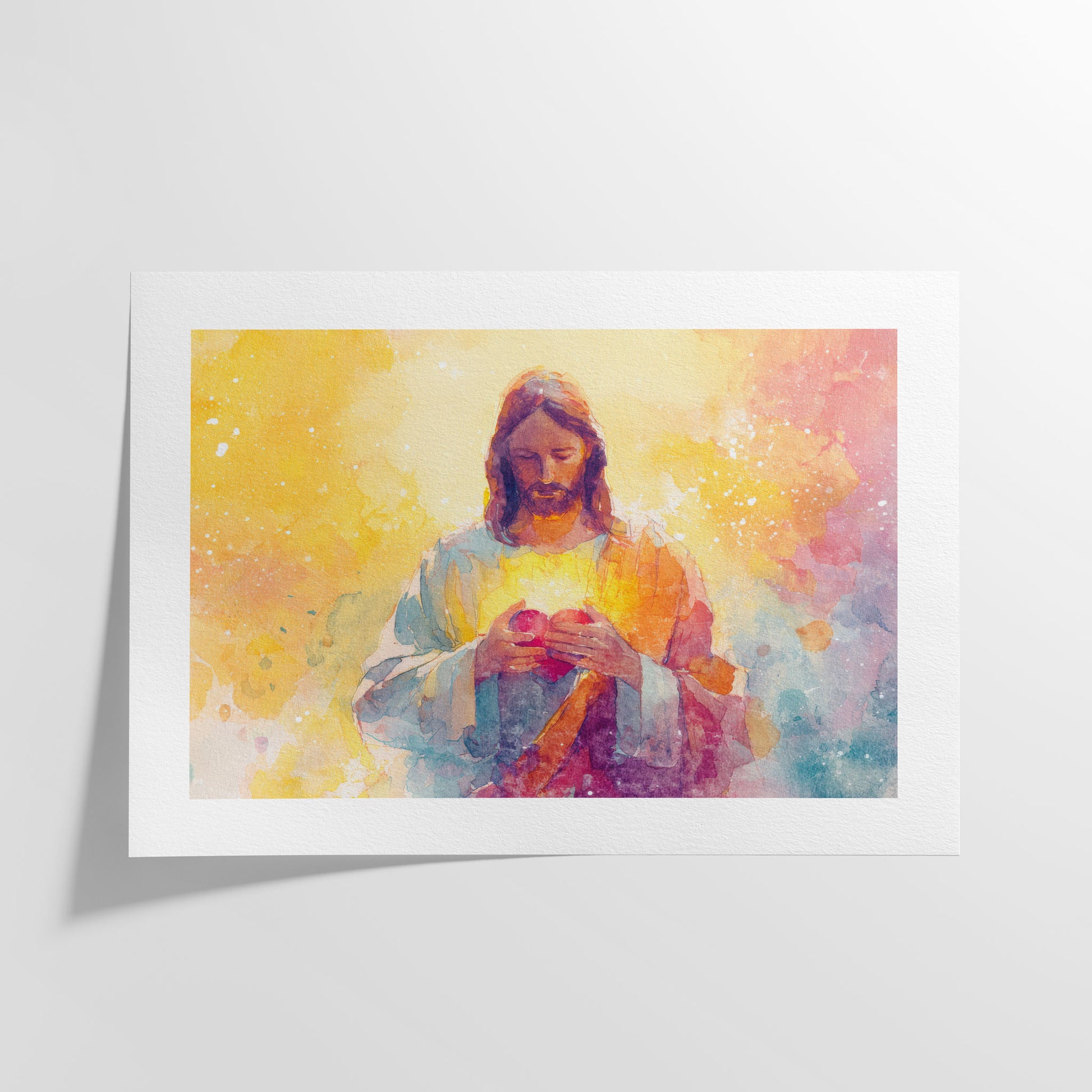 "Heart of Light" Christian Wall Art Print| The Saintly