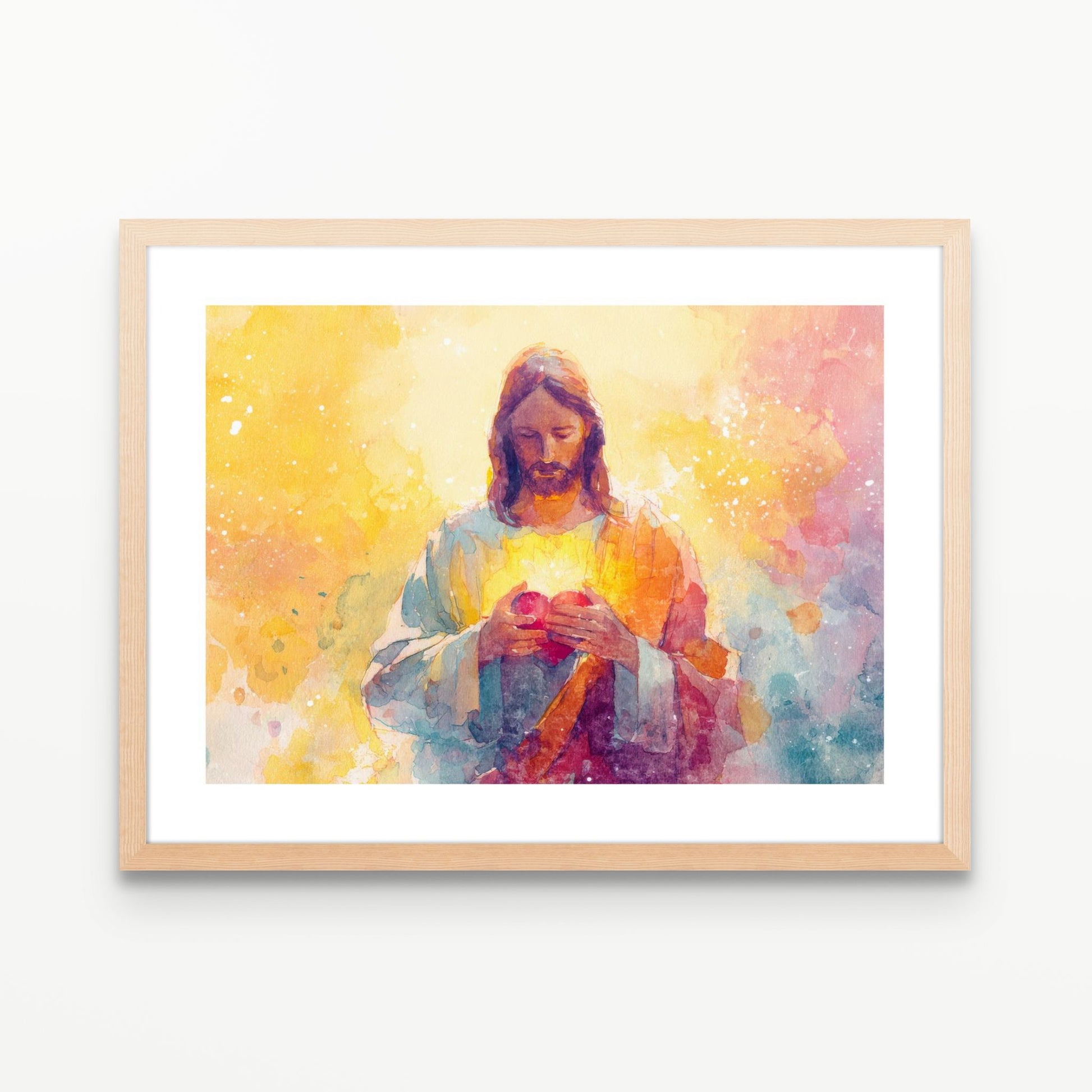 "Heart of Light" Christian Wall Art Print| The Saintly