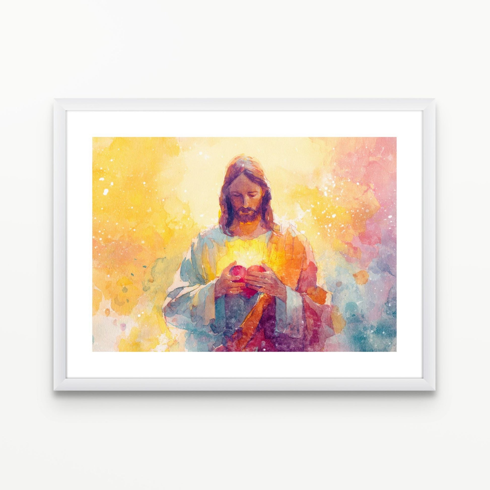 "Heart of Light" Christian Wall Art Print| The Saintly