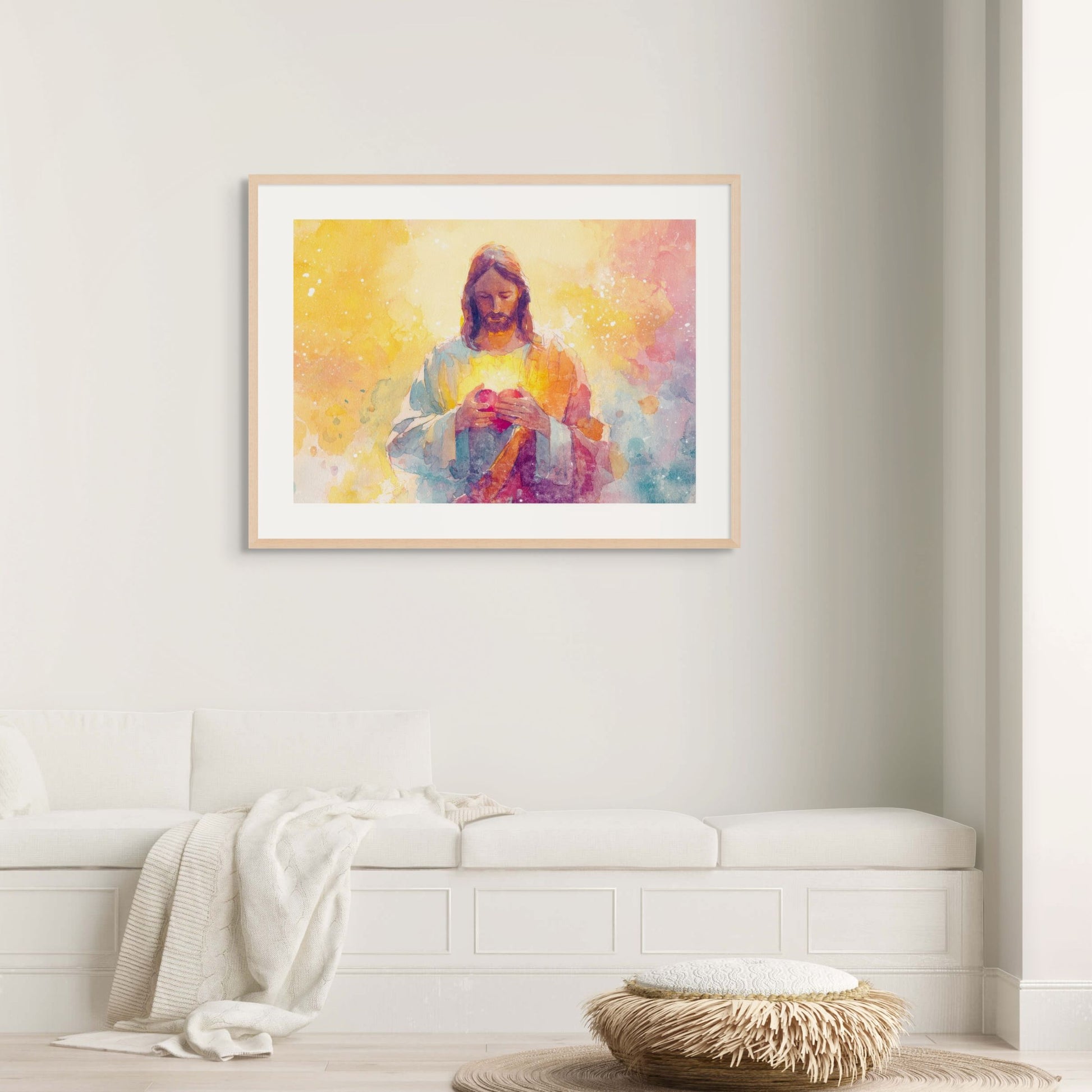 "Heart of Light" Christian Wall Art Print| The Saintly