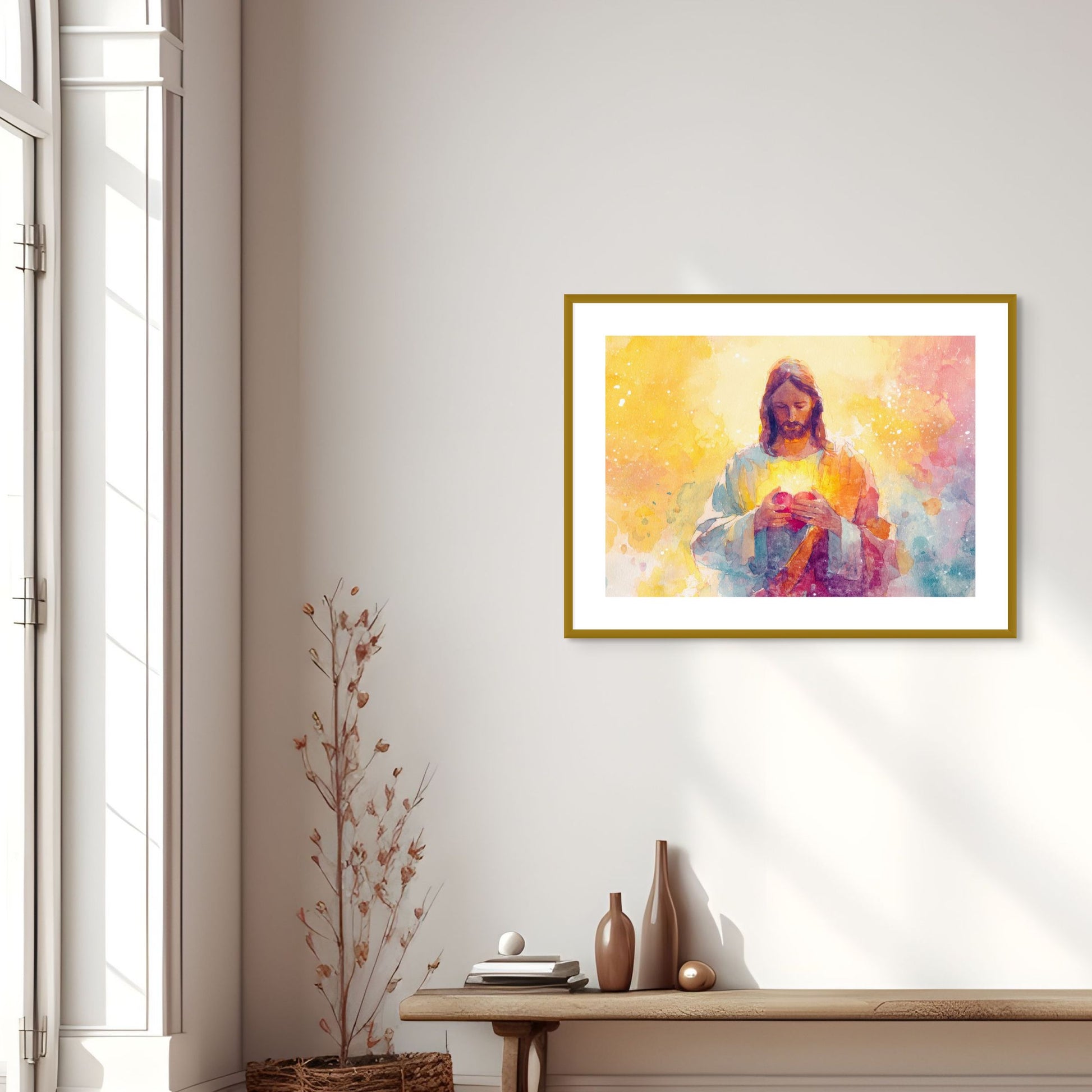 "Heart of Light" Christian Wall Art Print| The Saintly