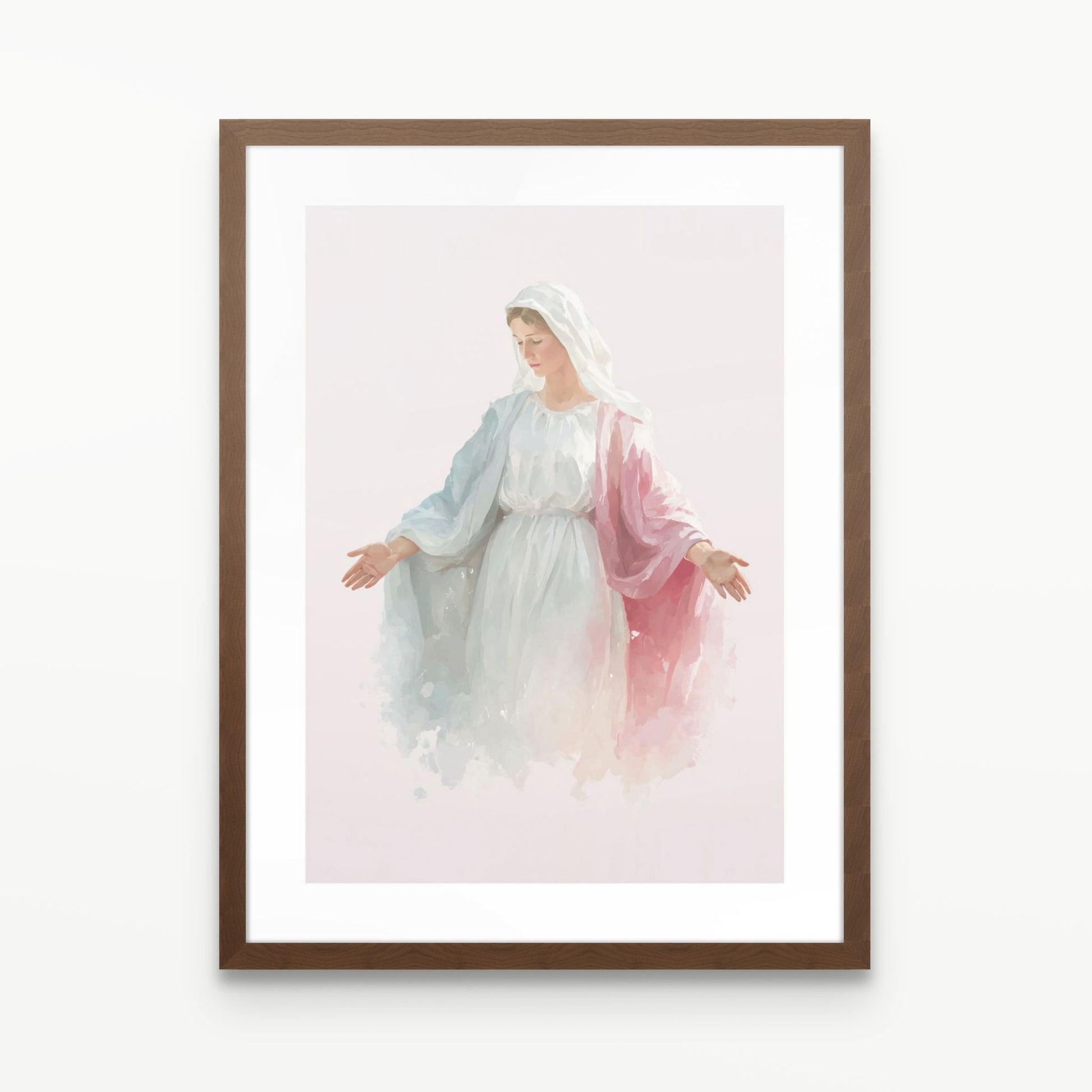 "Our Lady of Grace" Christian Wall Art Print| The Saintly