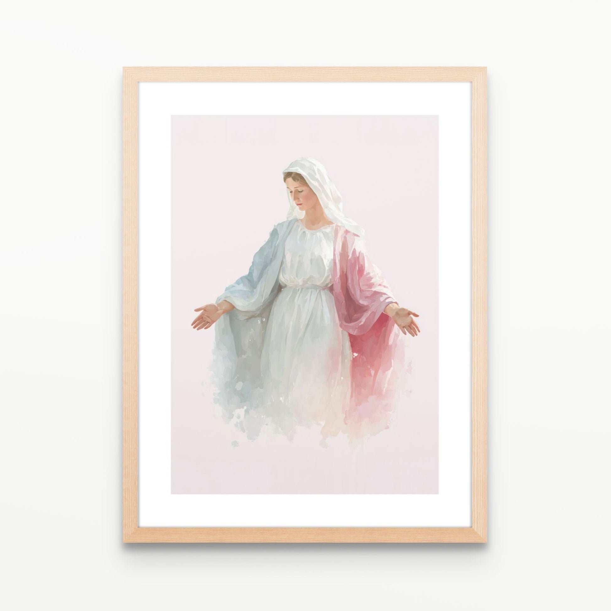 "Our Lady of Grace" Christian Wall Art Print| The Saintly