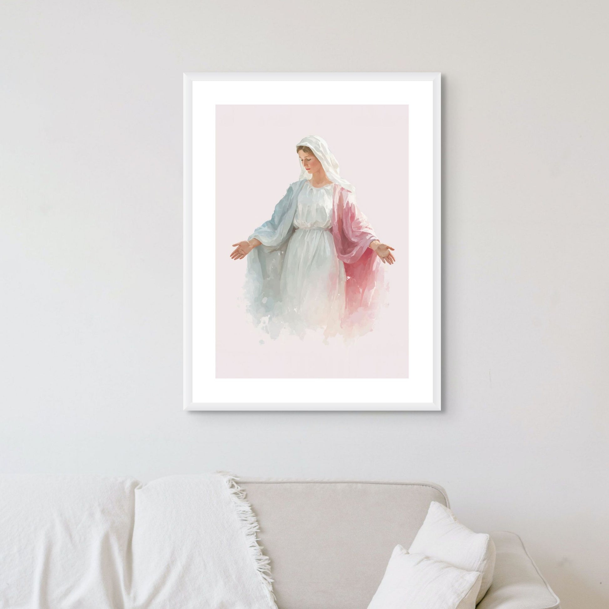 "Our Lady of Grace" Christian Wall Art Print| The Saintly