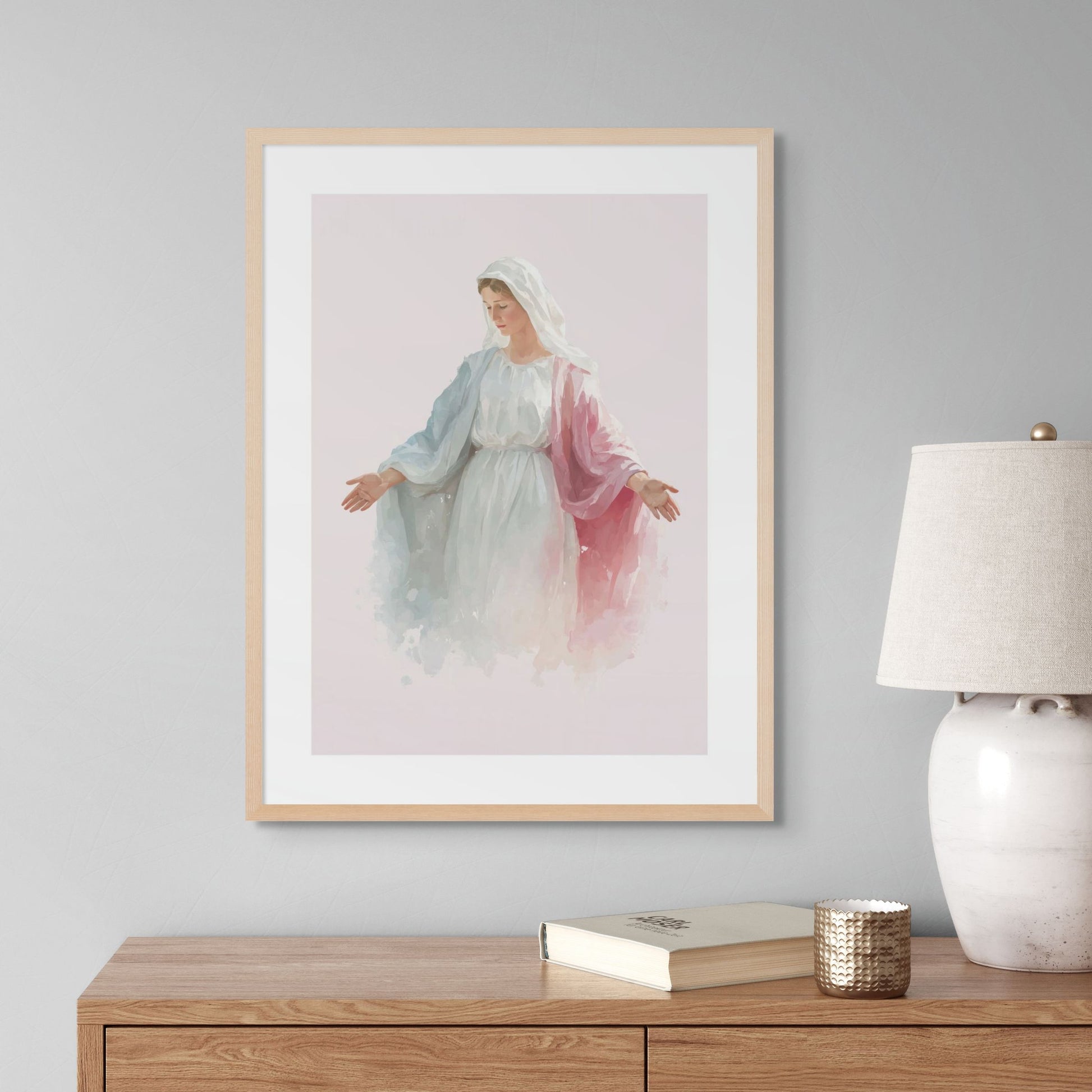 "Our Lady of Grace" Christian Wall Art Print| The Saintly