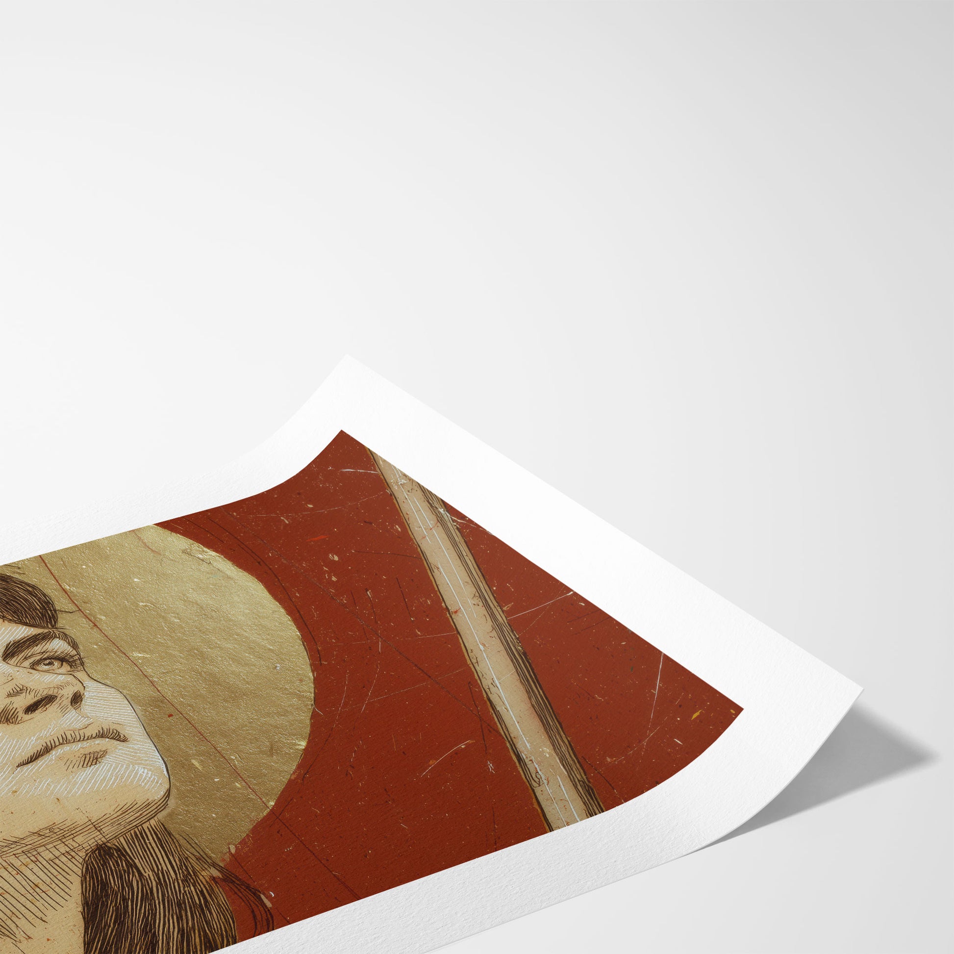 "Joan of Arc - Faith and Fire" Christian Wall Art Print| The Saintly