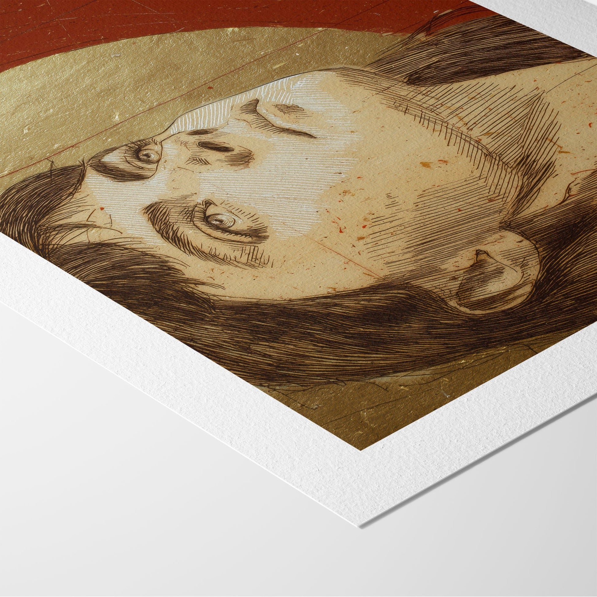 "Joan of Arc - Faith and Fire" Christian Wall Art Print| The Saintly