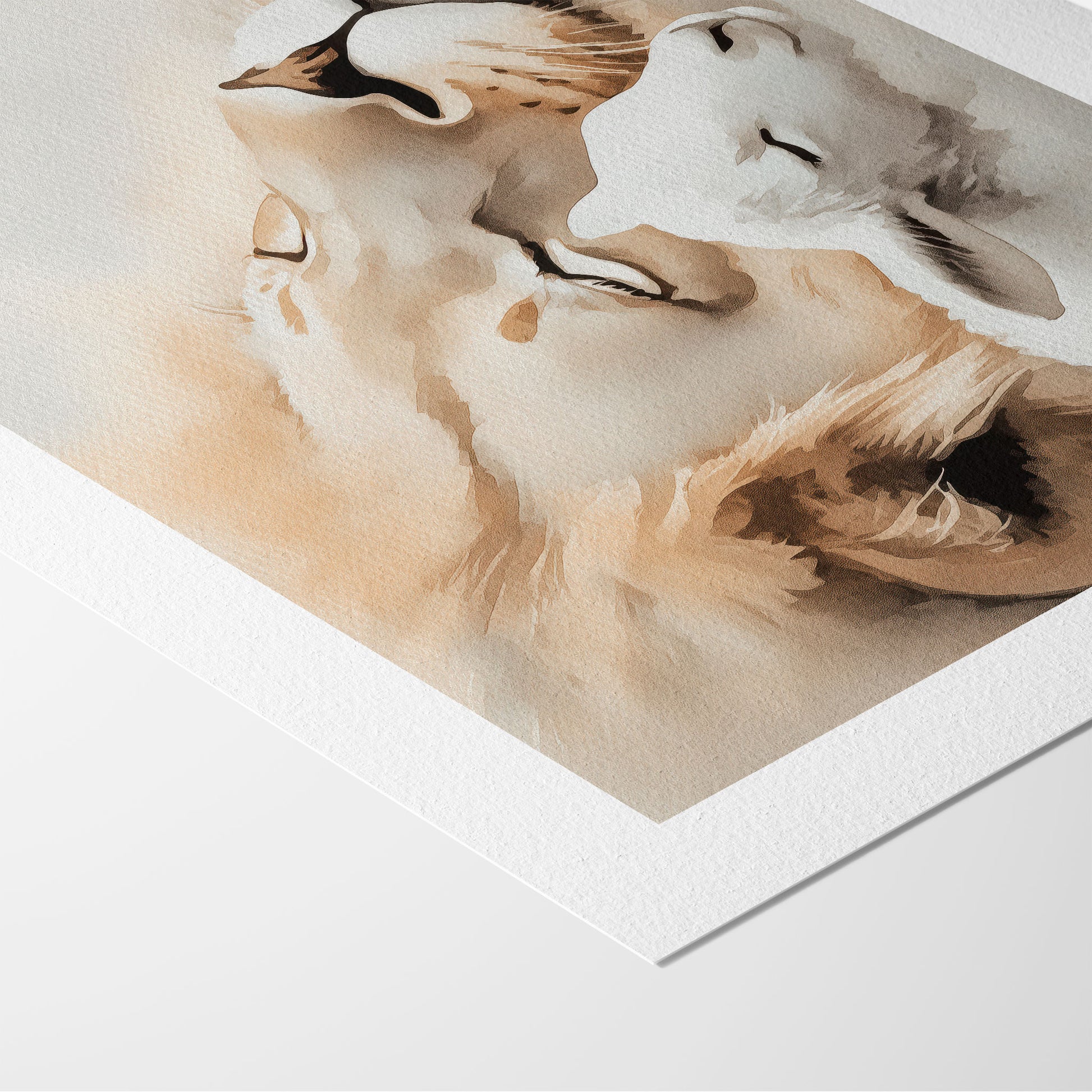 Peaceful Kingdom Christian Wall Art Print| The Saintly