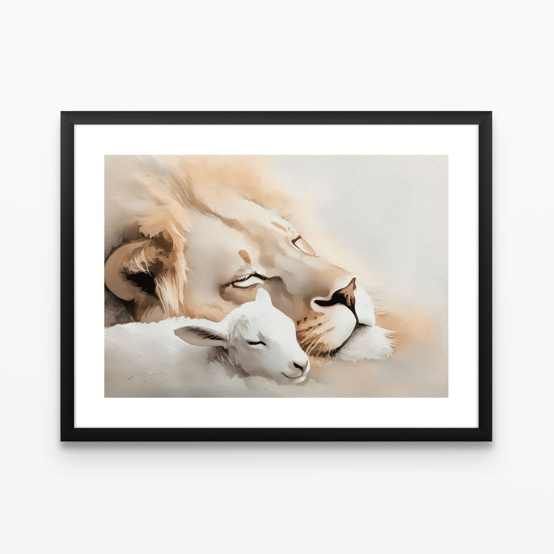 Peaceful Kingdom Christian Wall Art Print| The Saintly