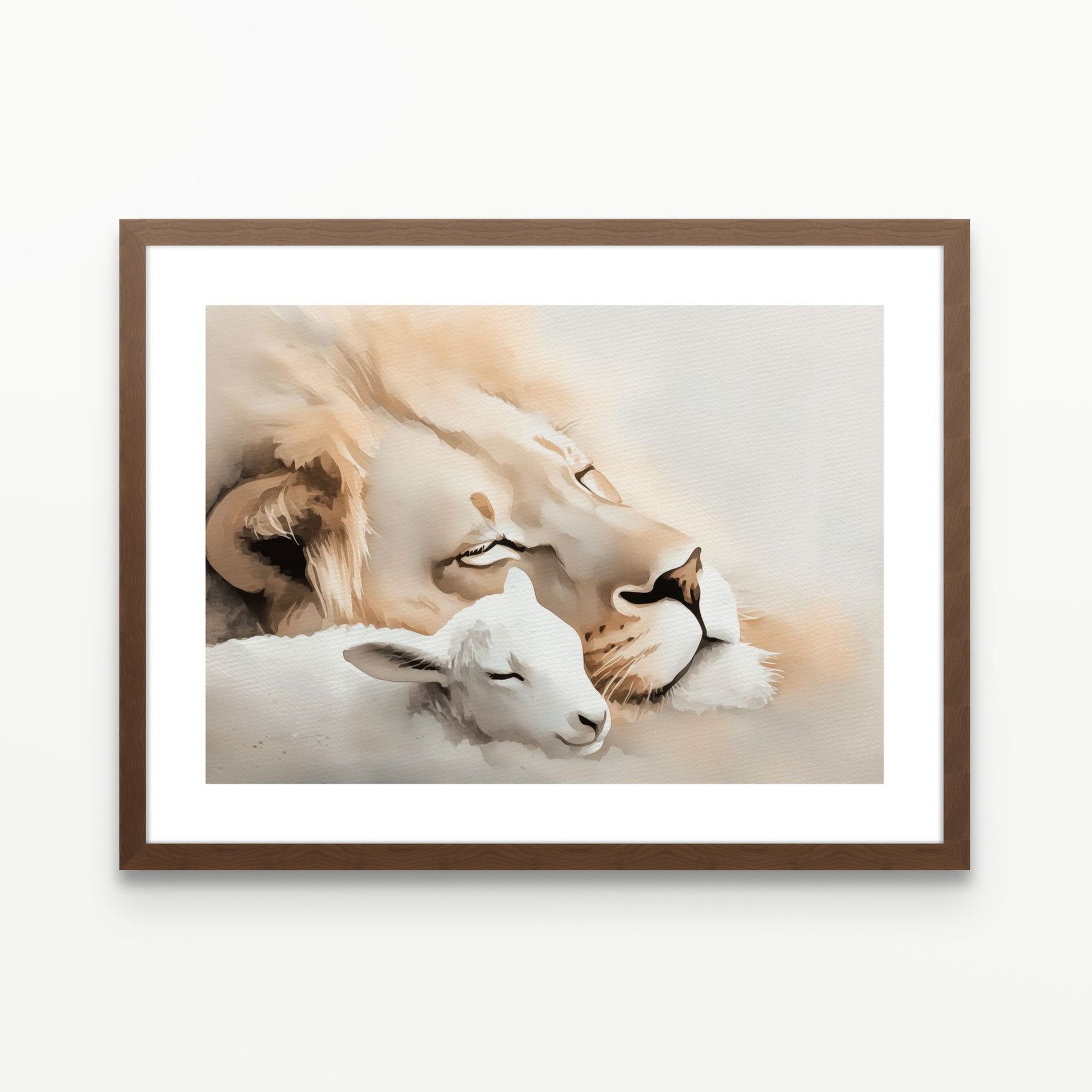 Peaceful Kingdom Christian Wall Art Print| The Saintly