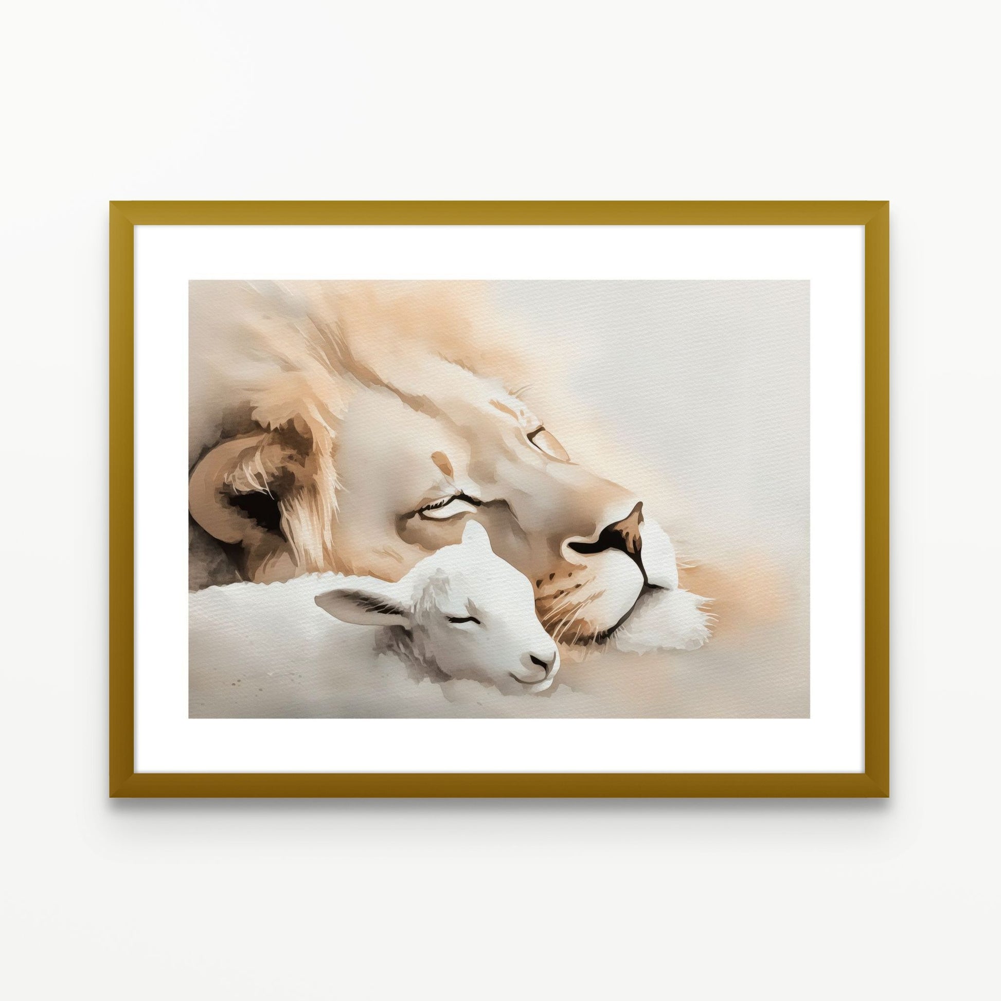Peaceful Kingdom Christian Wall Art Print| The Saintly