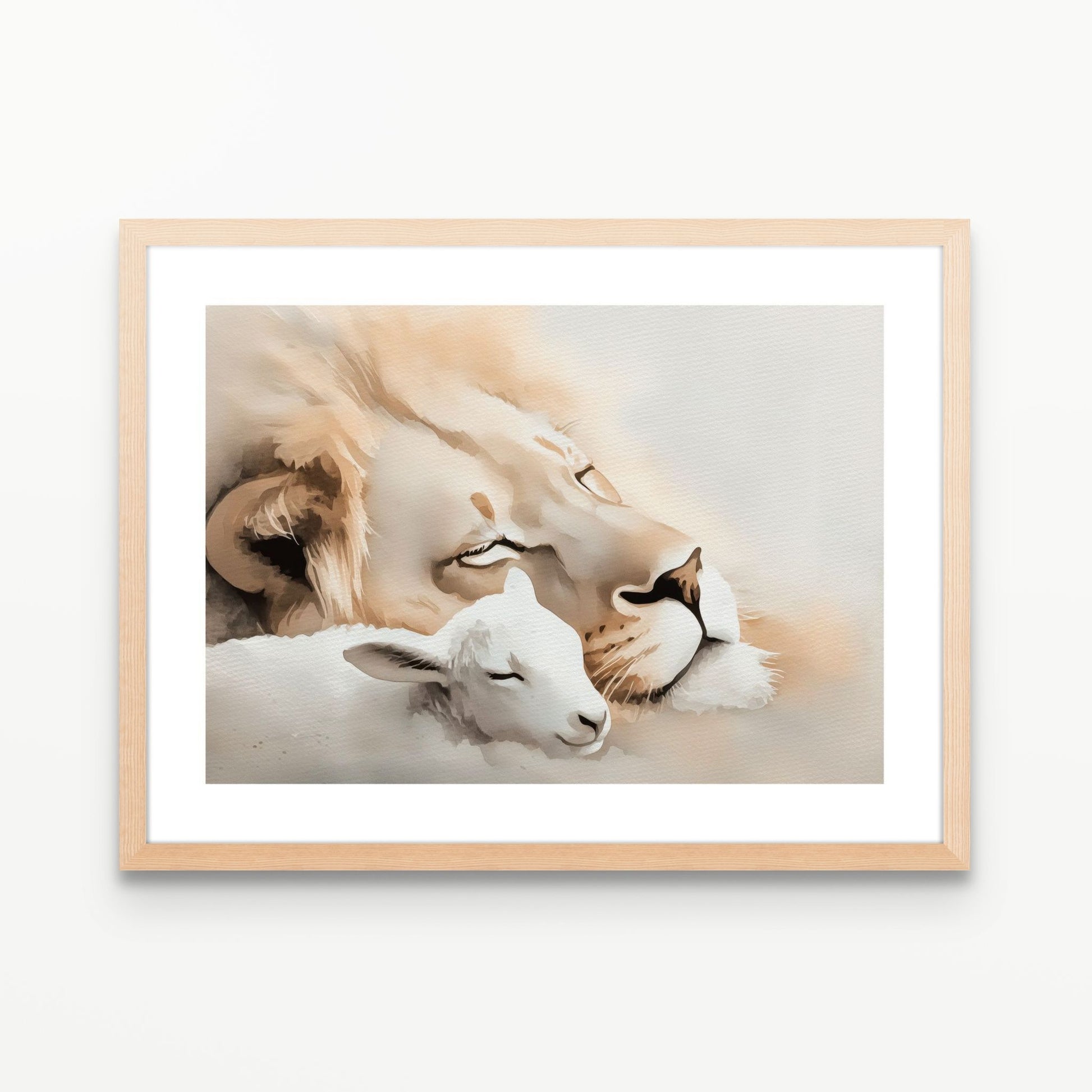 Peaceful Kingdom Christian Wall Art Print| The Saintly