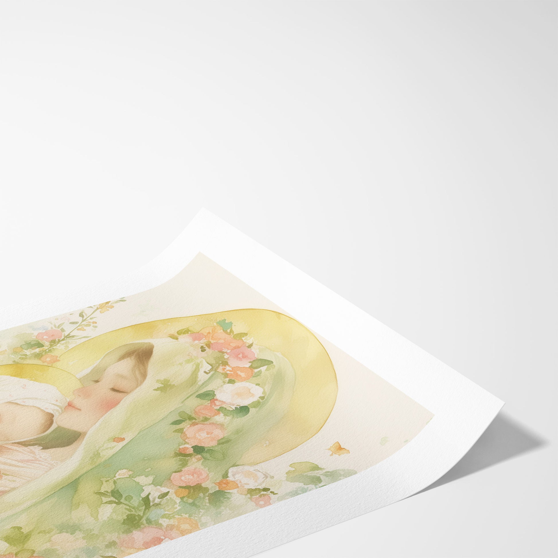 Tender Light Christian Wall Art Print| The Saintly