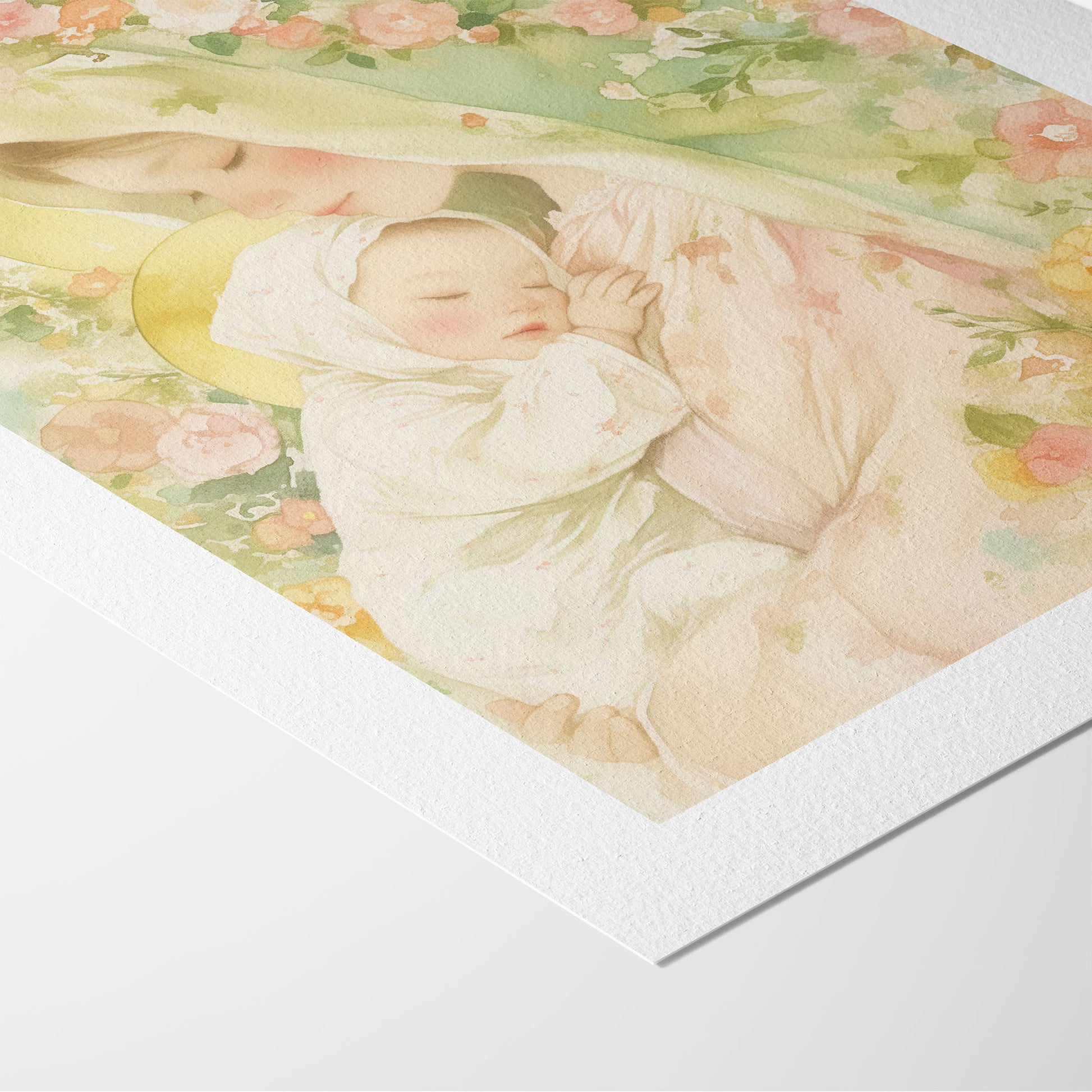 Tender Light Christian Wall Art Print| The Saintly