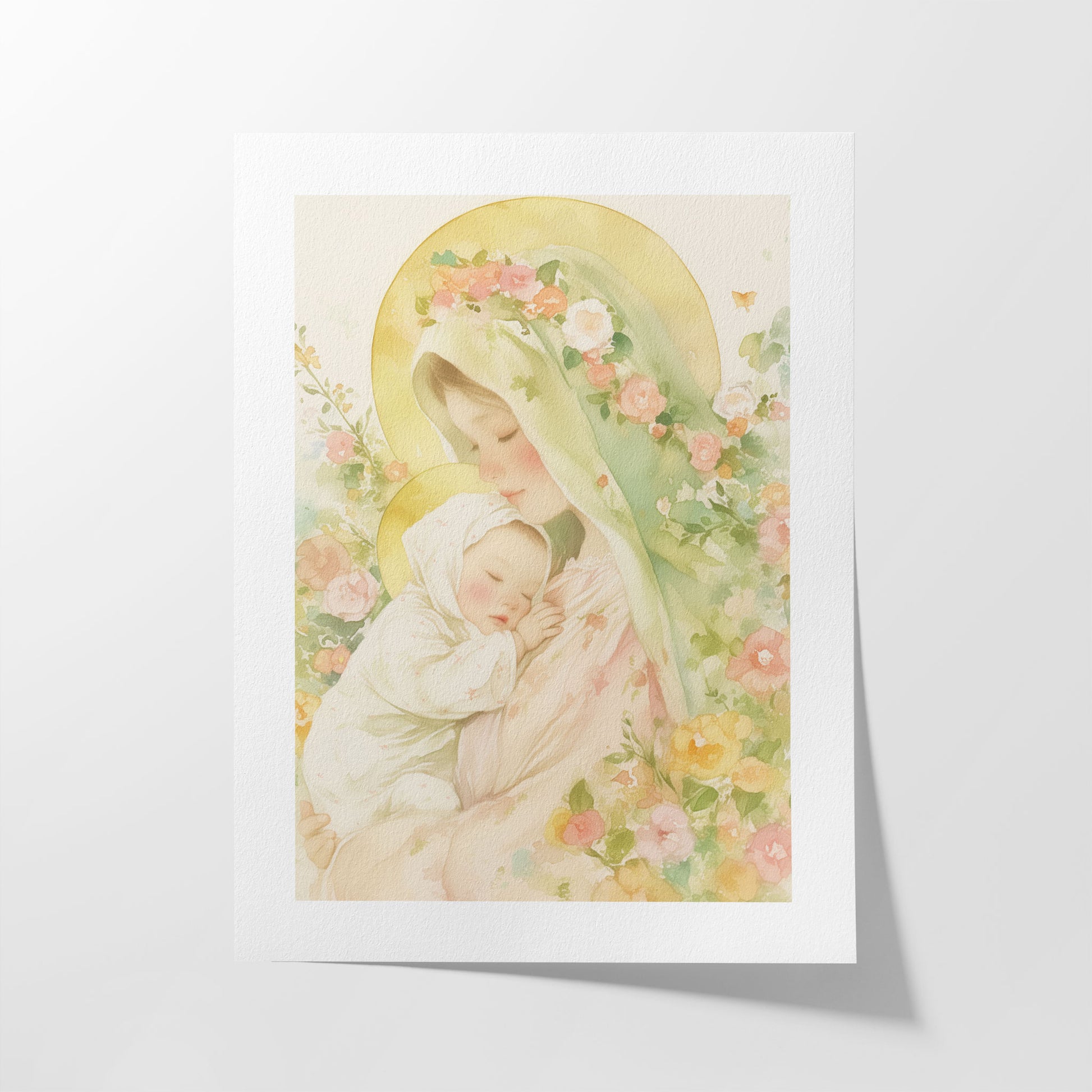 Tender Light Christian Wall Art Print| The Saintly