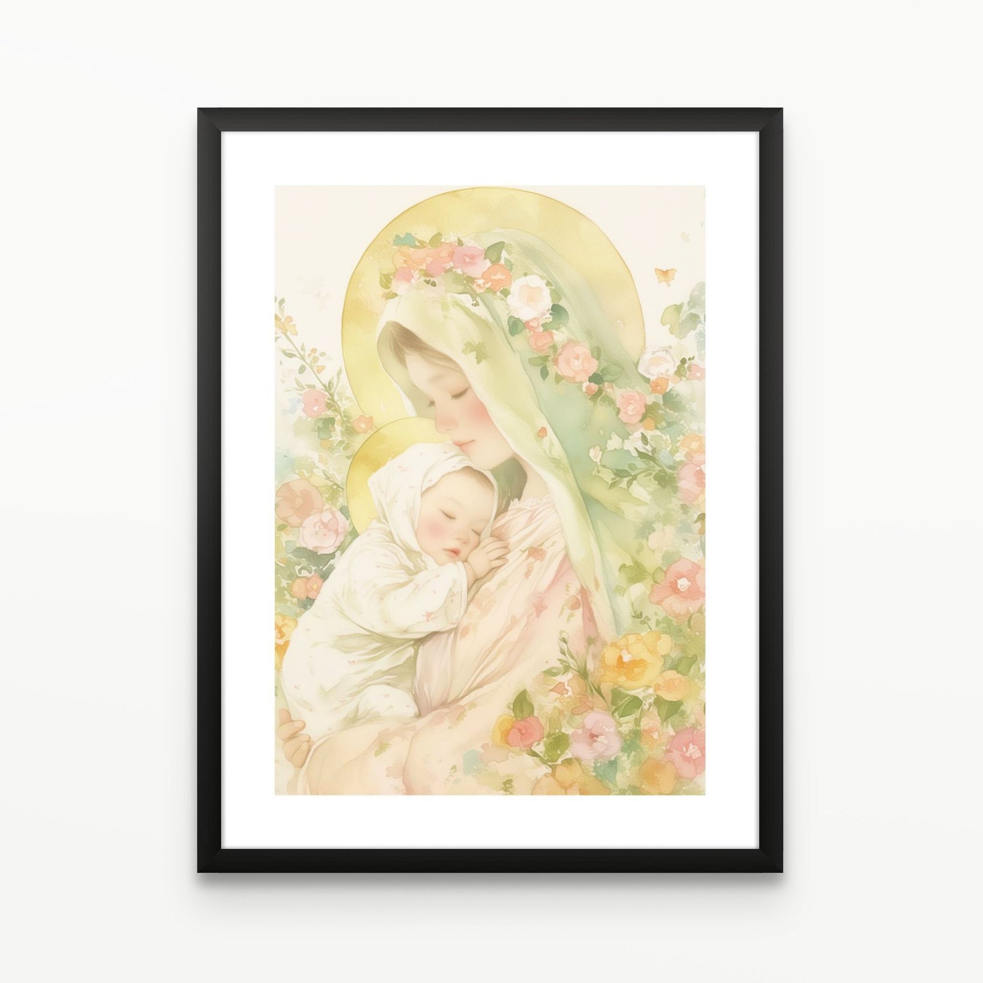 Tender Light Christian Wall Art Print| The Saintly