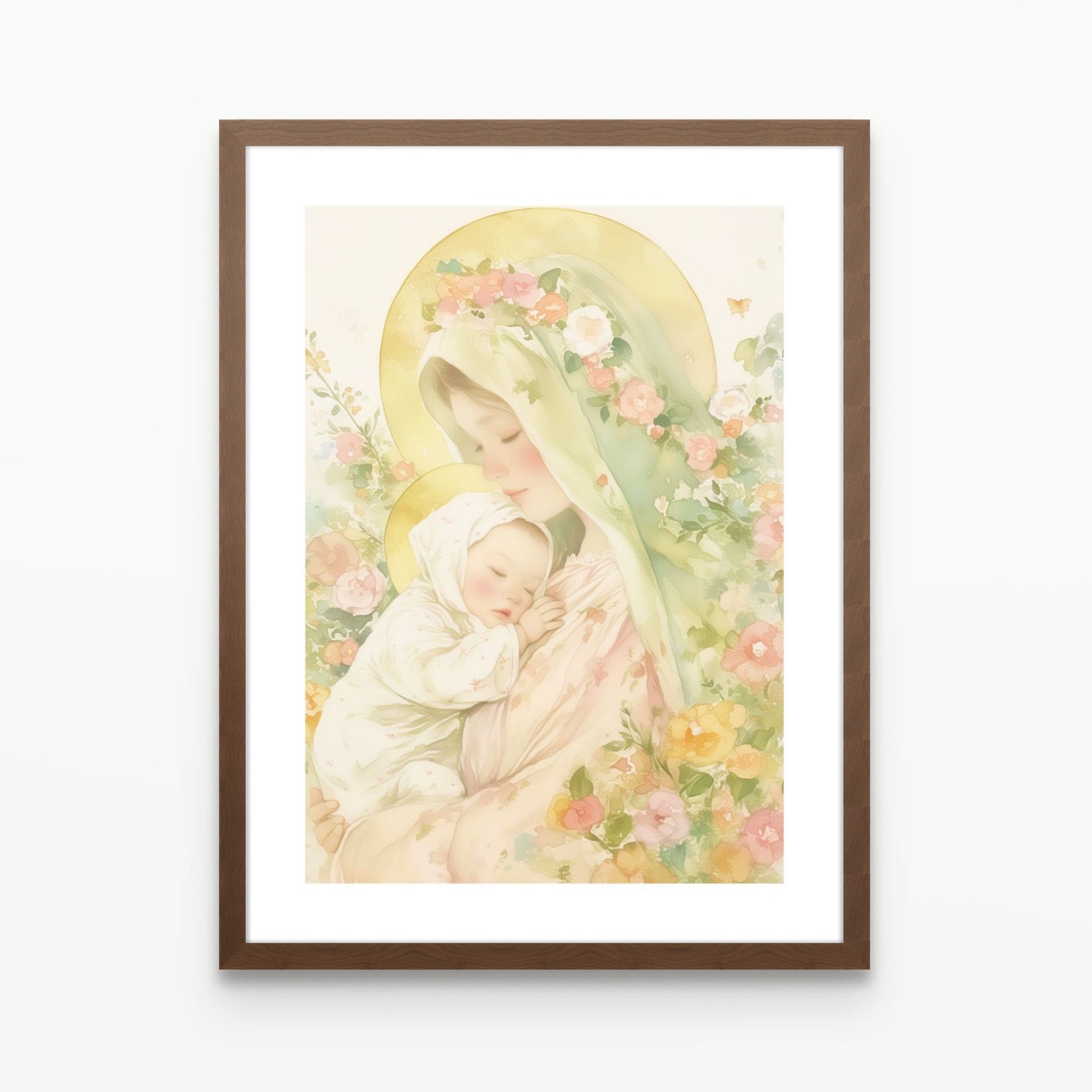 Tender Light Christian Wall Art Print| The Saintly