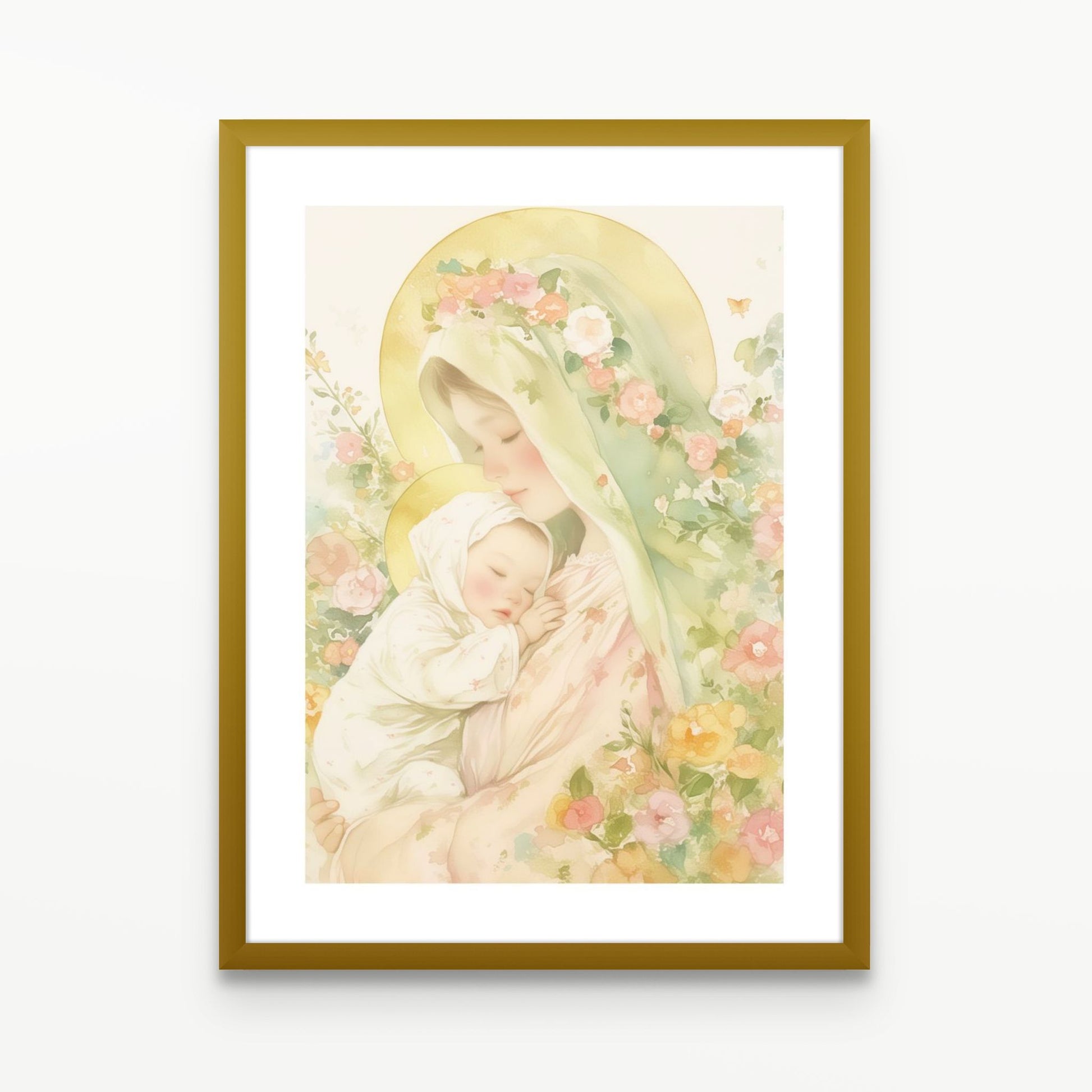 Tender Light Christian Wall Art Print| The Saintly