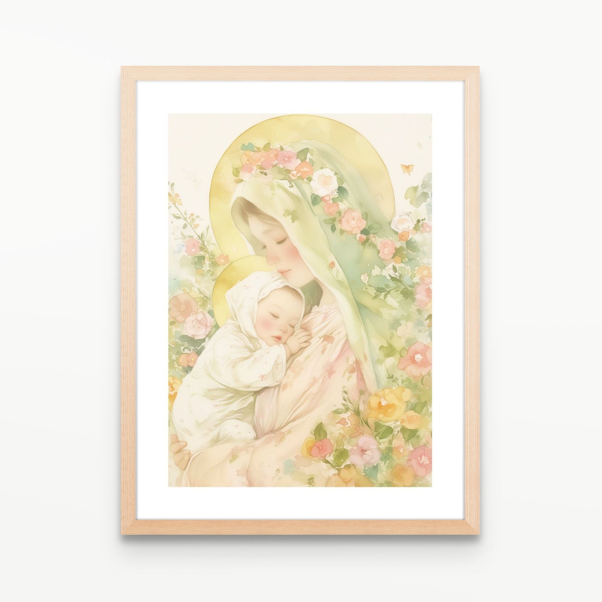 Tender Light Christian Wall Art Print| The Saintly