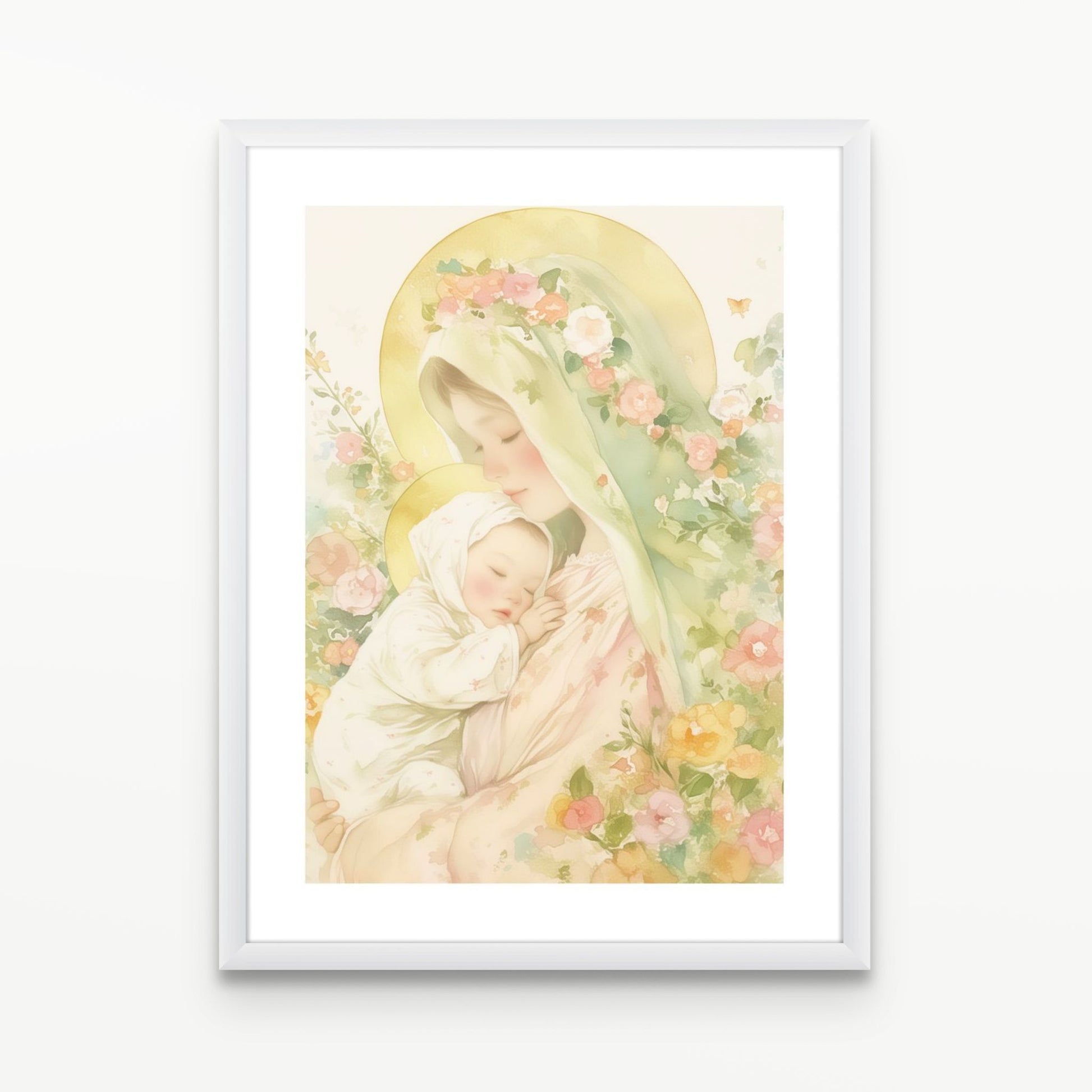 Tender Light Christian Wall Art Print| The Saintly