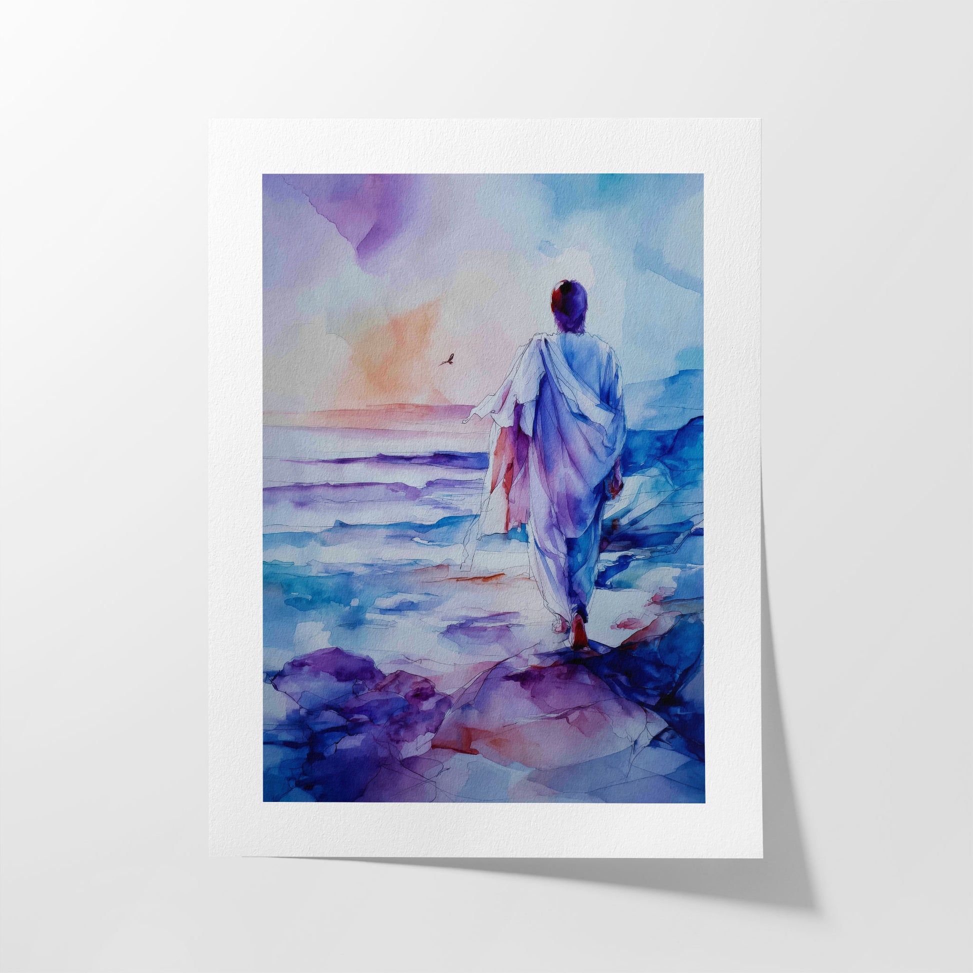 Where Heaven Meets the Sea Christian Wall Art Print| The Saintly