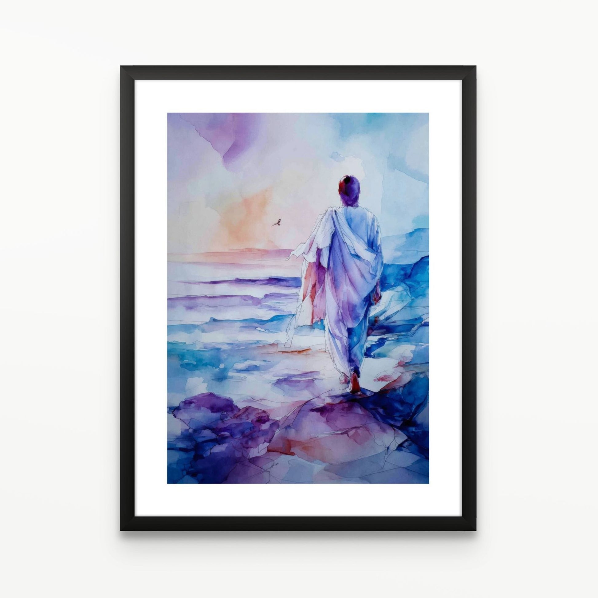 Where Heaven Meets the Sea Christian Wall Art Print| The Saintly