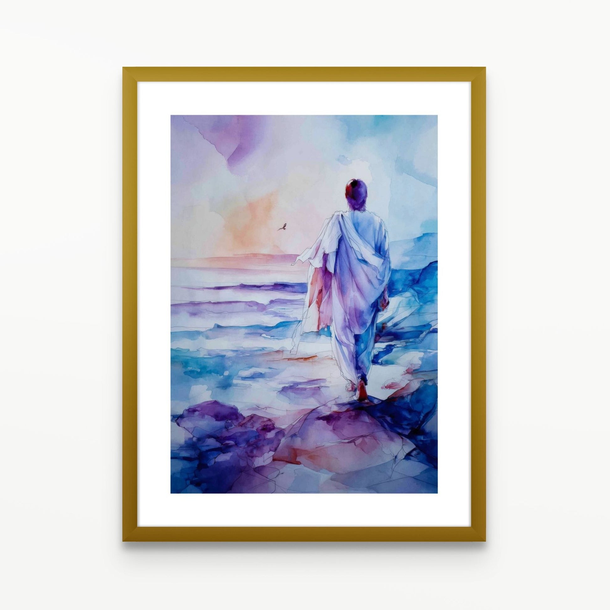 Where Heaven Meets the Sea Christian Wall Art Print| The Saintly